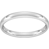 2.5mm Slight Court Standard Wedding Ring In 950 Palladium - Ring Size T.5