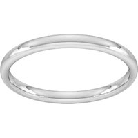 2mm Slight Court Standard Wedding Ring In 950 Palladium - Ring Size R