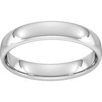 4mm Slight Court Standard Wedding Ring In Sterling Silver - Ring Size R