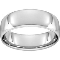 7mm Slight Court Standard Wedding Ring In 950 Palladium - Ring Size G