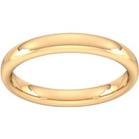 3mm Slight Court Heavy Wedding Ring In 18 Carat Yellow Gold - Ring Size Z
