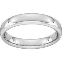 4mm Slight Court Heavy Wedding Ring In 18 Carat White Gold at Goldsmiths Jewellery 4mm Slight Court Heavy Wedding Ring In 18 Carat White Gold.