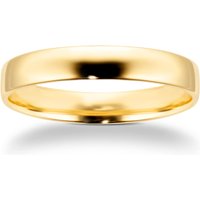 4mm Slight Court Heavy Wedding Ring In 18 Carat Yellow Gold - Ring Size Q