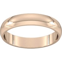 4mm D Shape Standard Wedding Ring In 18 Carat Rose Gold - Ring Size O