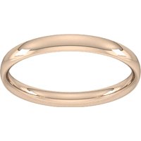 2.5mm Traditional Court Standard Wedding Ring In 9 Carat Rose Gold - Ring Size O