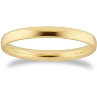 2.5mm Traditional Court Standard Wedding Ring In 18 Carat Yellow Gold - Ring Size Z