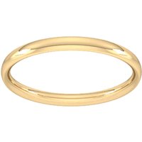 2mm Traditional Court Standard Wedding Ring In 18 Carat Yellow Gold - Ring Size L