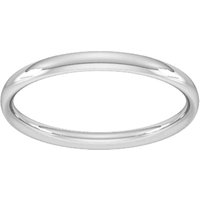 2mm Traditional Court Standard Wedding Ring In Platinum - Ring Size N