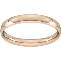 4mm Traditional Court Standard Wedding Ring In 18 Carat Rose Gold - Ring Size G