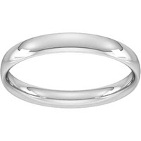 4mm Traditional Court Standard Wedding Ring In Sterling Silver - Ring Size P