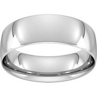 7mm Traditional Court Standard Wedding Ring In Platinum - Ring Size P