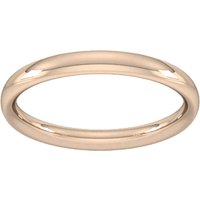 2.5mm Traditional Court Heavy Wedding Ring In 9 Carat Rose Gold - Ring Size I