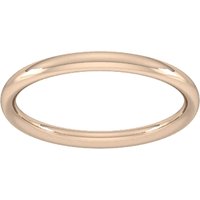 2mm Traditional Court Heavy Wedding Ring In 9 Carat Rose Gold - Ring Size K