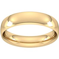 5mm Traditional Court Heavy Wedding Ring In 9 Carat Yellow Gold - Ring Size L