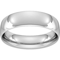 6mm Traditional Court Heavy Wedding Ring In Platinum - Ring Size T