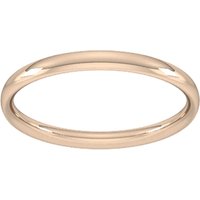 18ct Rose Gold 1.5mm Traditional Court Standard Wedding Ring - Ring Size U