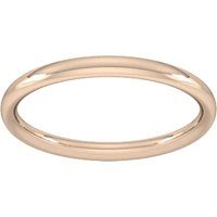 18ct Rose Gold 1.5mm Traditional Court Extra Heavy Wedding Ring - Ring Size Y