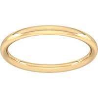 18ct Yellow Gold 1.5mm Traditional Court Extra Heavy Wedding Ring - Ring Size V