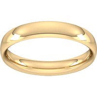 18ct Yellow Gold 4mm Traditional Court Extra Heavy Wedding Ring - Ring Size J