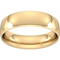 18ct Yellow Gold 6mm Traditional Court Extra Heavy Wedding Ring - Ring Size R
