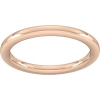 9ct Rose Gold 1.5mm Slight Court Extra Heavy Wedding Ring - Ring Size G