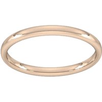 9ct Rose Gold 1.5mm Slight Court Standard Wedding Ring - Ring Size U