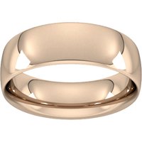 9ct Rose Gold 7mm Traditional Court Extra Heavy Wedding Ring - Ring Size X