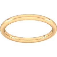9ct Yellow Gold 1.5mm Slight Court Heavy Wedding Ring - Ring Size Q
