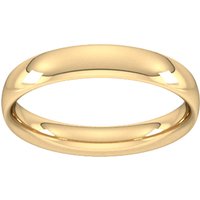 9ct Yellow Gold 4mm Traditional Court Extra Heavy Wedding Ring - Ring Size G