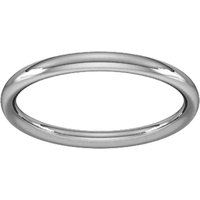 Platinum 2mm Traditional Court Extra Heavy Wedding Ring - Ring Size Y