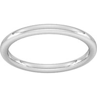 Palladium 1.5mm Slight Court Heavy Wedding Ring - Ring Size O