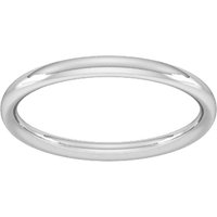 Palladium 2mm Traditional Court Extra Heavy Wedding Ring - Ring Size I