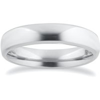 5mm Plain Band Ring In Titanium - Ring Size O