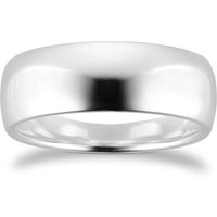 Sterling Silver 7mm Plain Band - Ring Size O