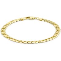 9ct Yellow Gold 5mm 8" Curb Chain Bracelet