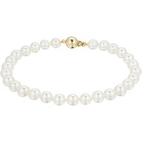 18ct Yellow Gold 6.5 x 7.0mm Grade AAA Akoya Bracelet at Goldsmiths Jewellery 18ct Yellow Gold 6.5 x 7.0mm Grade AAA Akoya Bracelet.