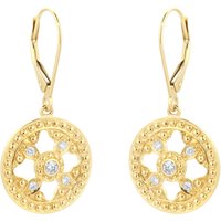 Empress 18ct Yellow Gold 0.17cttw Diamond Drop Earrings