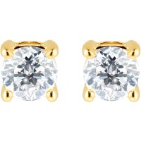 18ct Yellow Gold 0.50ct Diamond 4 Claw Stud Earrings