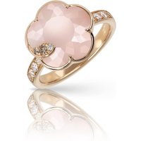 Petit Joli Ring in 18ct Rose Gold with Lunar Rose gem and Diamonds - Ring Size M