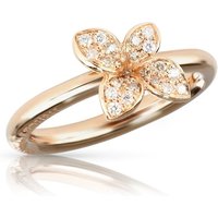 Petit Garden Ring In 18ct Rose Gold With White & Champagne Diamonds - Ring Size L