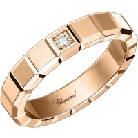Ice Cube Ring In Ethical 18ct Rose Gold With Diamond - Ring Size U