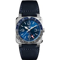 Br 03-93 Gmt Blue 42MM at Goldsmiths Jewellery Br 03-93 Gmt Blue 42MM.