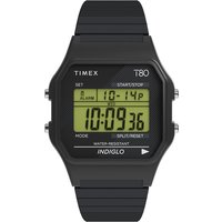 T80 Digital 34mm Unisex Watch Black