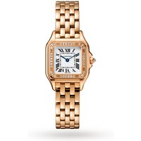 Panthère De Cartier Watch Small Model, Quartz Movement, Rose Gold, Diamonds