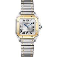 Santos De Cartier, Small Model, Quartz, Yellow Gold, Steel