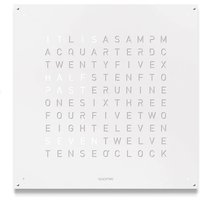 EARTH 90 Large Stainless Steel White Pepper Wall Clock