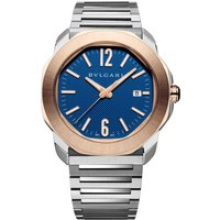 Octo Roma 41mm Mens Watch Blue 18ct Rose Gold