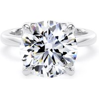 Platinum 5.00cttw Brilliant Cut Lab Grown Diamond Solitaire Engagement Ring - Ring Size Q