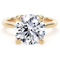 18ct Yellow Gold 4.00cttw Brilliant Cut Lab Grown Diamond Solitaire Engagement Ring - Ring Size Y