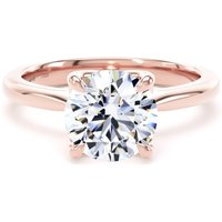 18ct Rose Gold 2.00cttw Brilliant Cut Lab Grown Diamond Solitaire Engagement Ring - Ring Size W.5
